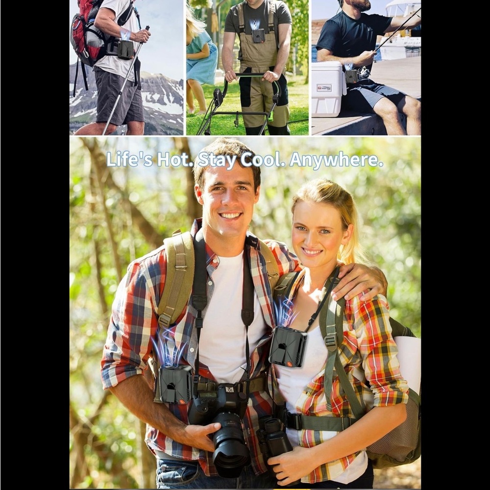 Portable waist fan 6 speeds